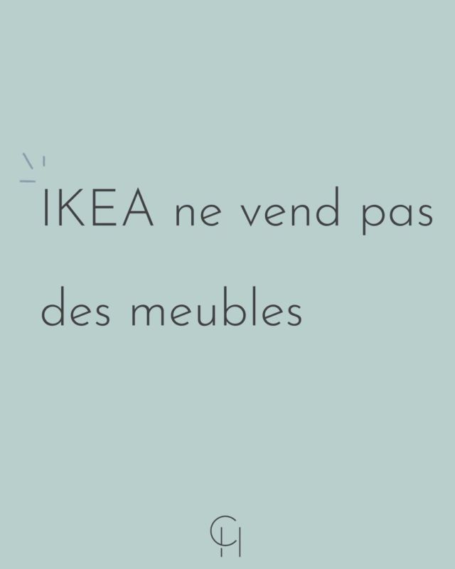 ❌ IKEA ne vend pas des meubles

👉 IKEA crée un meilleur quotidien pour le plus grand nombre.

C’est grâce à sa vision, qu’IKEA a connu et connaît toujours un grand succès.

Pour être plus impactant, tu dois, toi aussi, avoir une vision ! 😃

Demande-toi quelle transformation tu apportes avec ton produit ou tes services. 

Et communique sur la transformation, plutôt que sur les caractéristiques de ton offre.

Alors, dis-moi en commentaire, qu’est-ce que tu apportes comme transformation à tes client.es ?

👇

___

Je suis Céline 🙋🏻‍♀️, assistante à distance, spécialisée dans la création de contenu et j'aide les indépendant.es et les petites entreprises à se développer éthiquement sur Instagram 🌱

.

#conseilsinstagram#postspercutants#impactinstagram#stratégiedecontenu#localementsuisse#suisseromande#StratégieDeContenu#formationinstagram